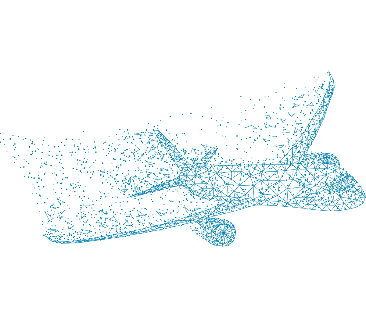 line drawing of a plane