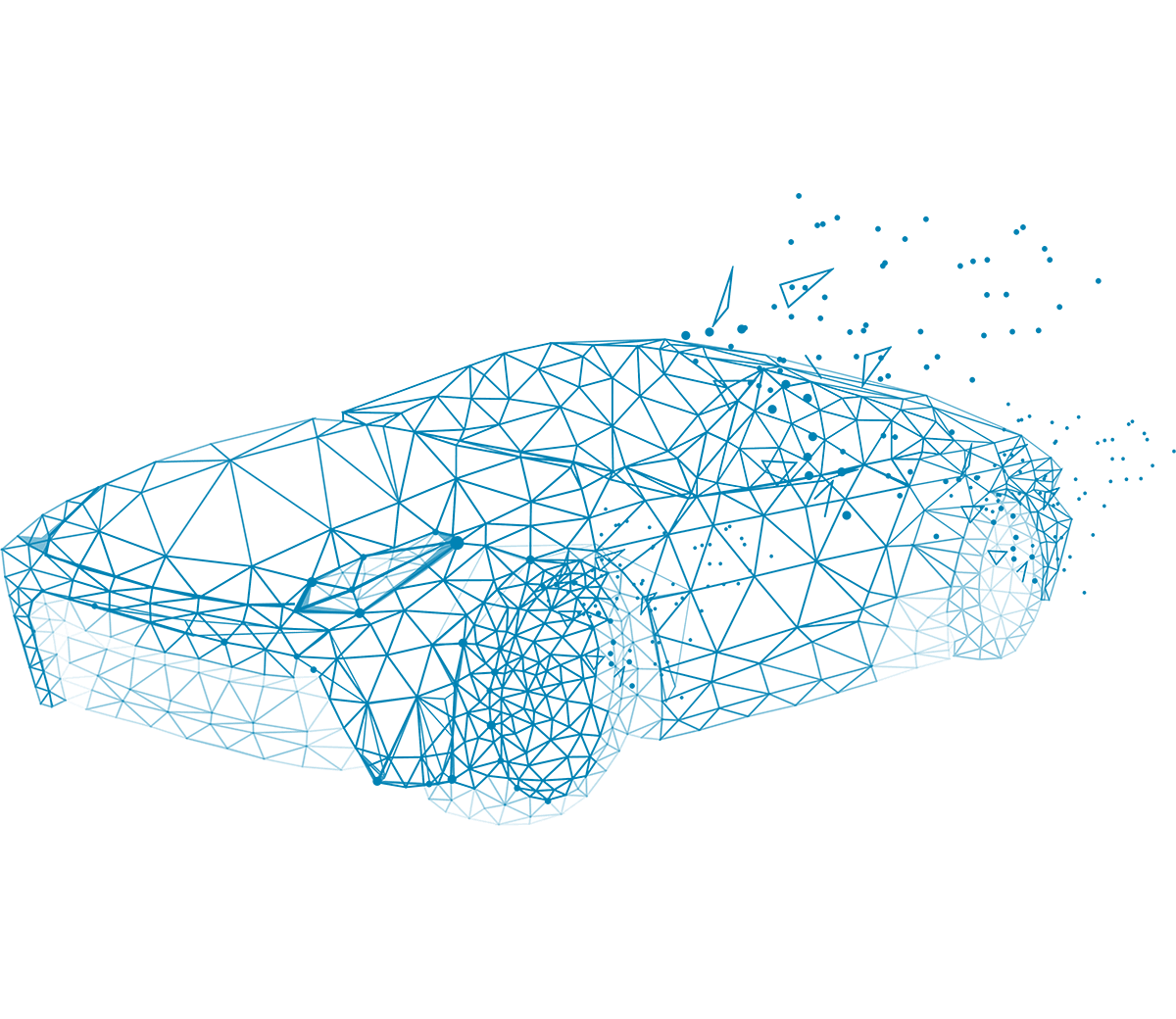 line drawing of a car